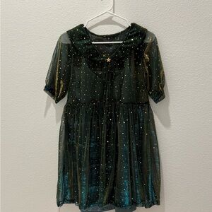 Green Starry Dress